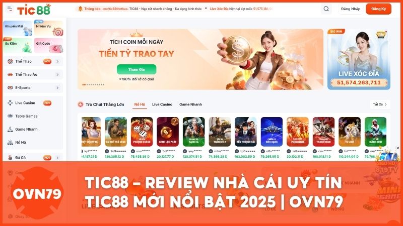 review nha cai uy tin tic88 - TIC88 – Review Chi Tiết Nhà Cái Mới Nổi Bật Với Trải Nghiệm Cược Chuẩn 5 Sao