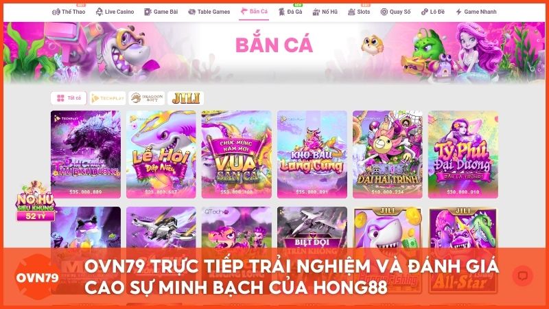 Chuyên gia từ Nhà Cái Uy Tín OVN79 trực tiếp trải nghiệm và đánh giá cao sự minh bạch, chuyên nghiệp trong mọi dịch vụ của Hong88.